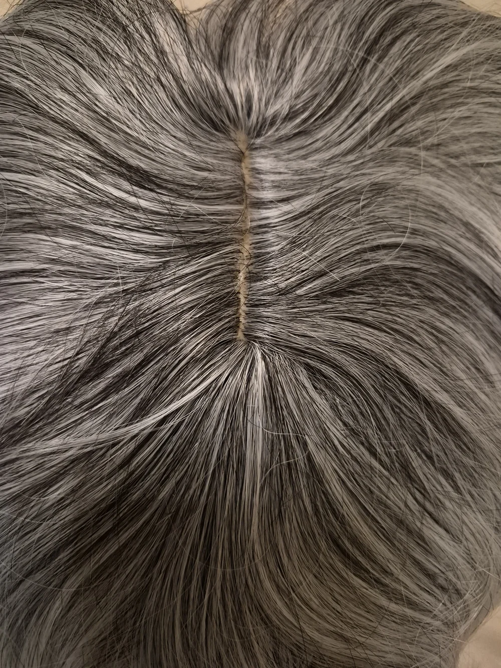Gray Clip-In hair Topper